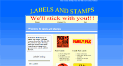 Desktop Screenshot of labelsandstampsandcustomlabelprinting.com