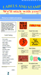 Mobile Screenshot of labelsandstampsandcustomlabelprinting.com