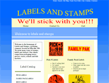 Tablet Screenshot of labelsandstampsandcustomlabelprinting.com